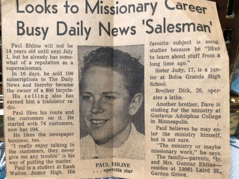 Paul Ehline Newpaper Clip