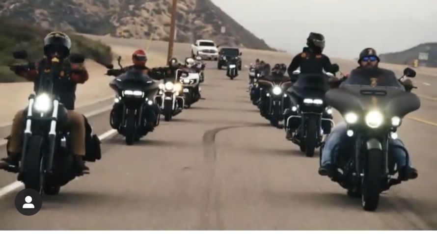 Bikers at Paul Ehline Ride Event